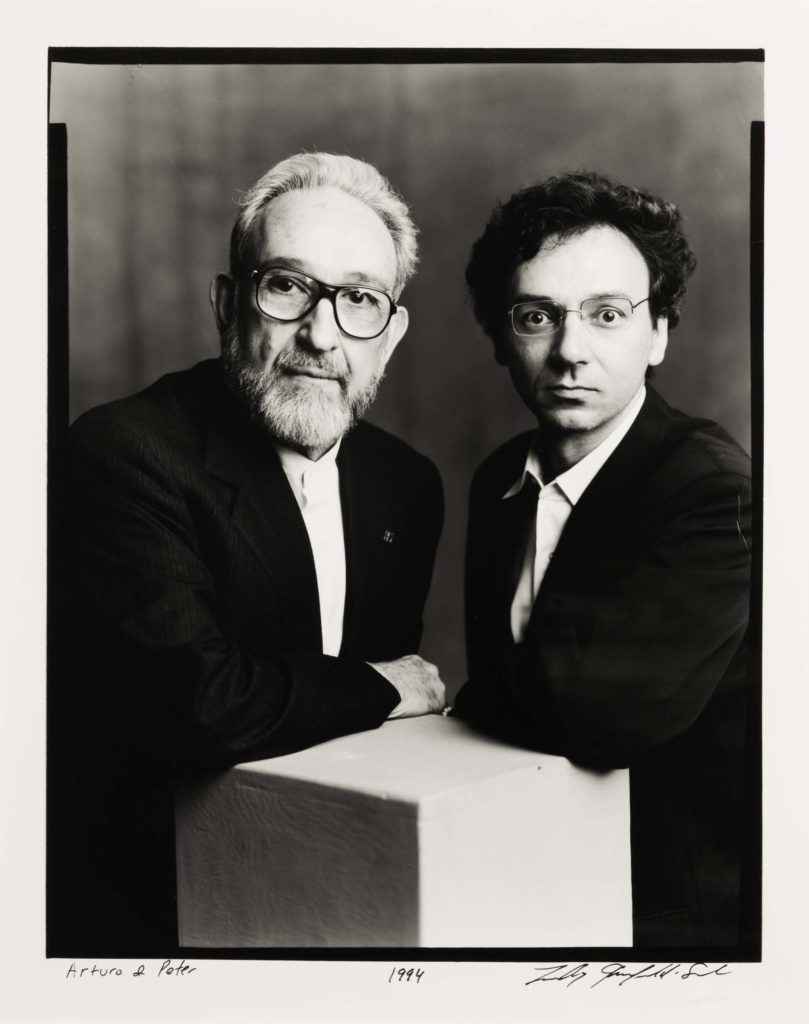 Arturo Schwarz e Peter Halley 